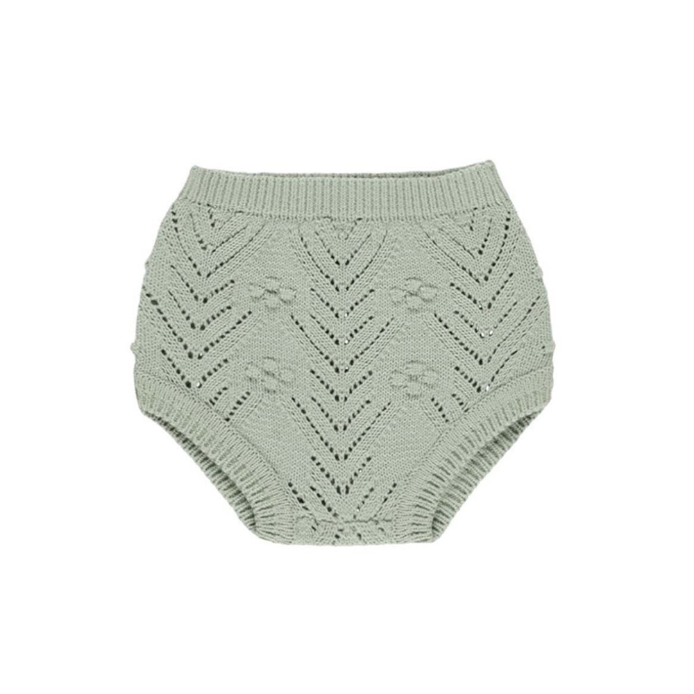 NWT Quincy Mae Knit Bloomer - Sage - 12-18 m